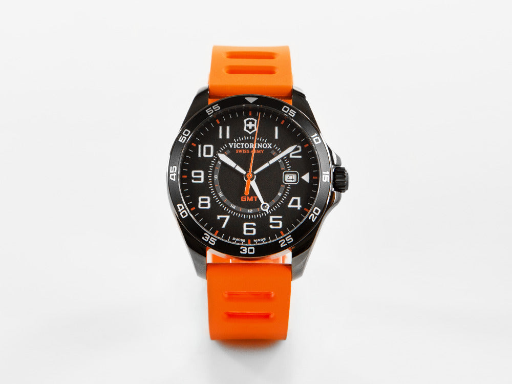 Victorinox Fieldforce Sport GMT Quartz Watch, Black, 42 mm, V241897