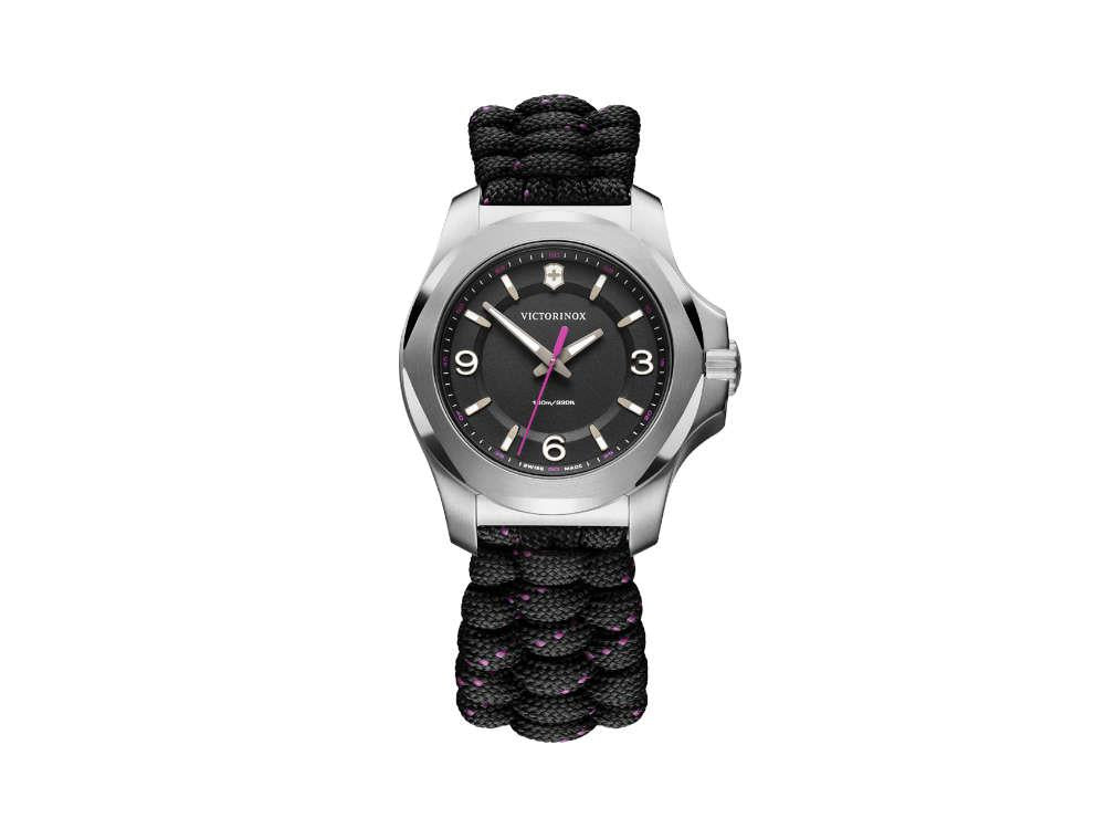 Victorinox I.N.O.X. Ladies Quartz Watch, Black, 37mm, Paracord, V241918