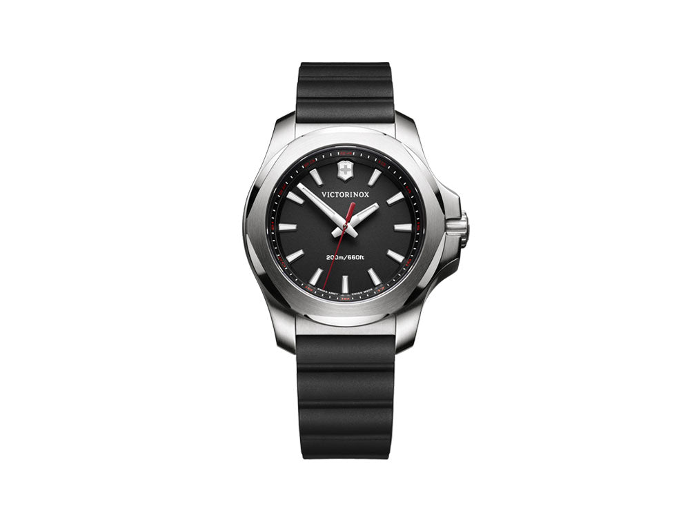 Victorinox I.N.O.X. Ladies Quartz Watch, Stainless Steel, Black, 37 mm, V241768