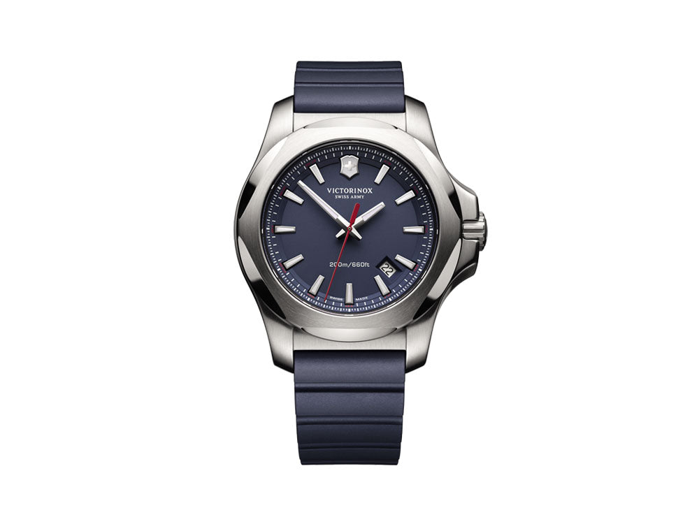 Victorinox I.N.O.X. Quartz Watch, Blue, 43 mm, Rubber strap, V241688.1