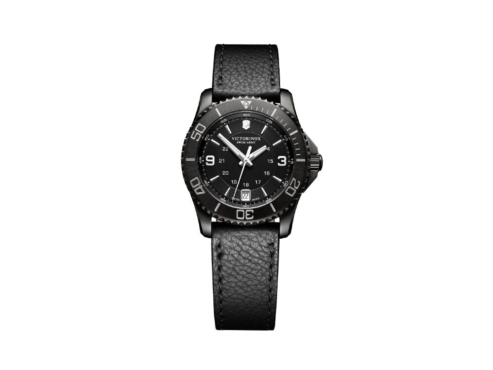 Victorinox Maverick Ladies Black Edition Quartz Watch, Black, 34 mm, V241788