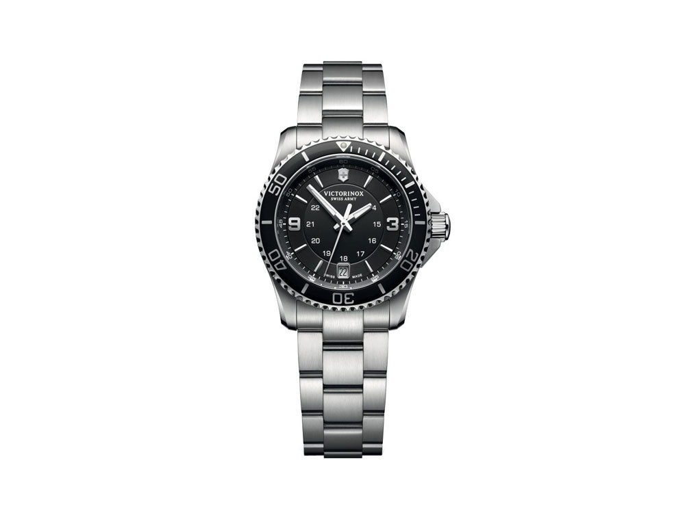Victorinox Maverick Ladies Quartz Watch, Black, 34 mm, Steel, 10 atm, V241701