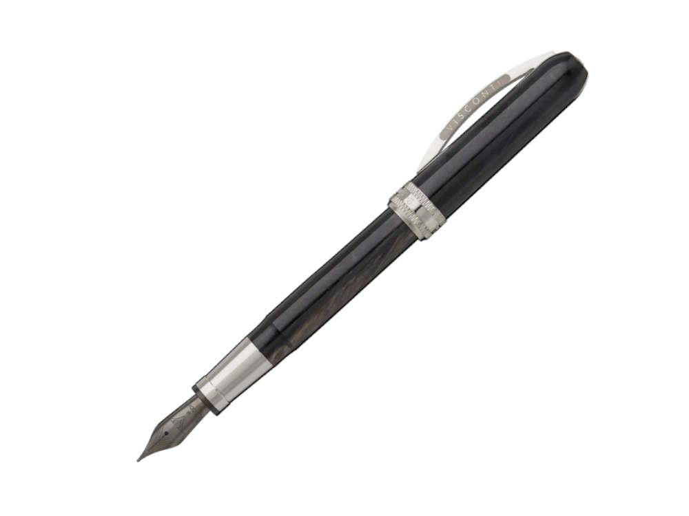 Visconti Rembrandt-S Black Fountain Pen, Acrylic Resin, KP10-27-FP