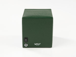 WOLF Cub Watch winder, 1 Watch, Green, Vegan Leather, 461141