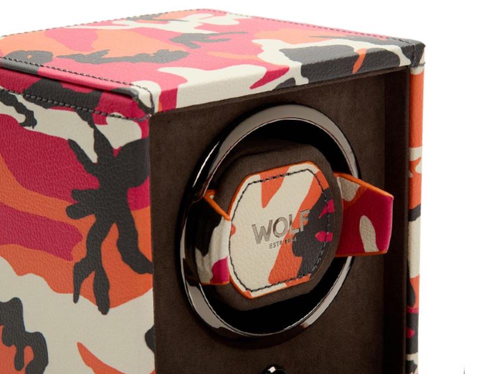 WOLF Elements Fire Watch winder, 1 Watch, Red, Vegan Leather, 665172