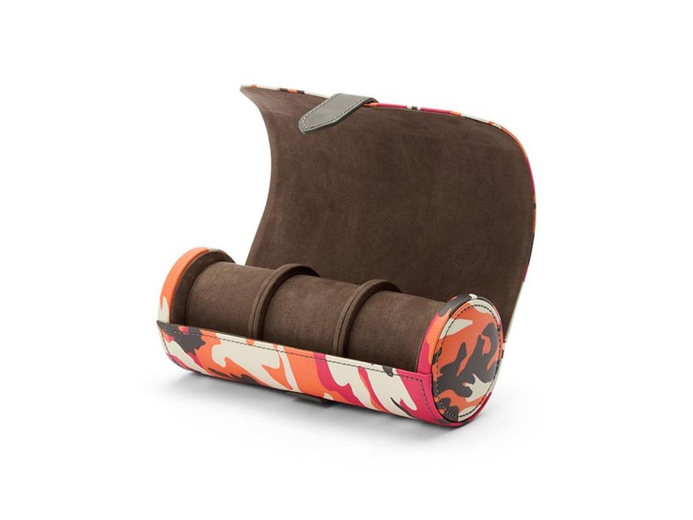 WOLF Elements Fire Watch roll, 3 Watches, Red, Vegan Leather, 665272