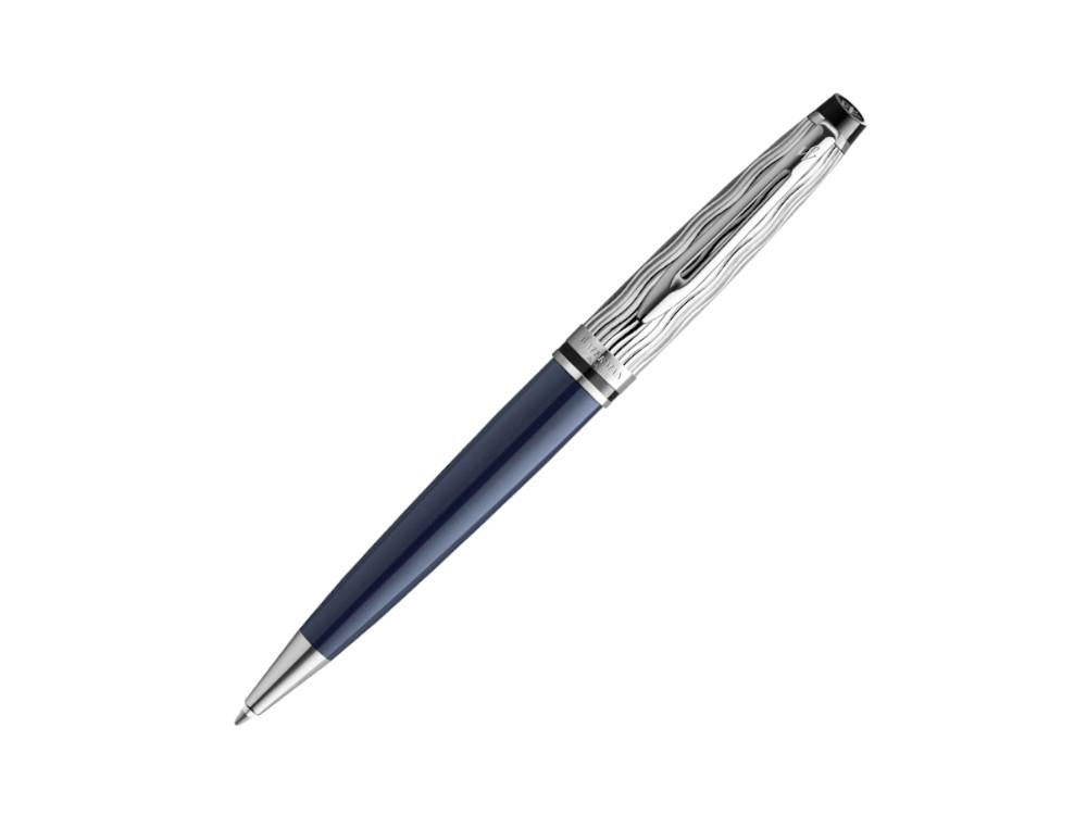 Waterman Expert L'essence du Bleu Ballpoint pen, Palladium, Blue, 2166466