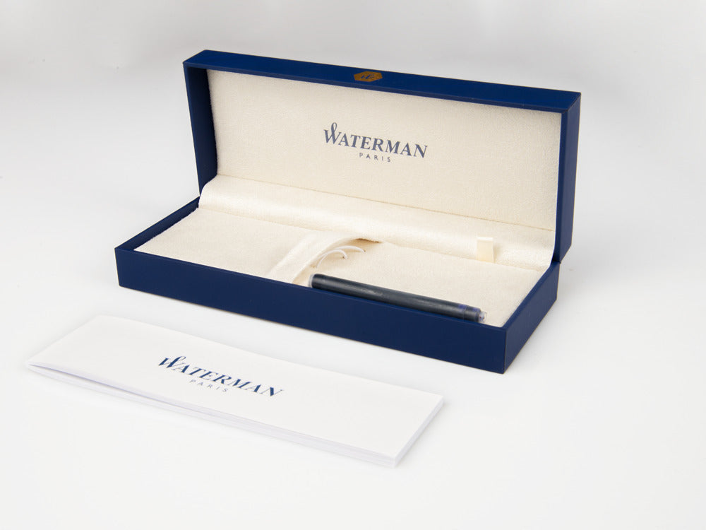 Waterman Fountain Pen Carene - Black Lacquer and Palladium Trims