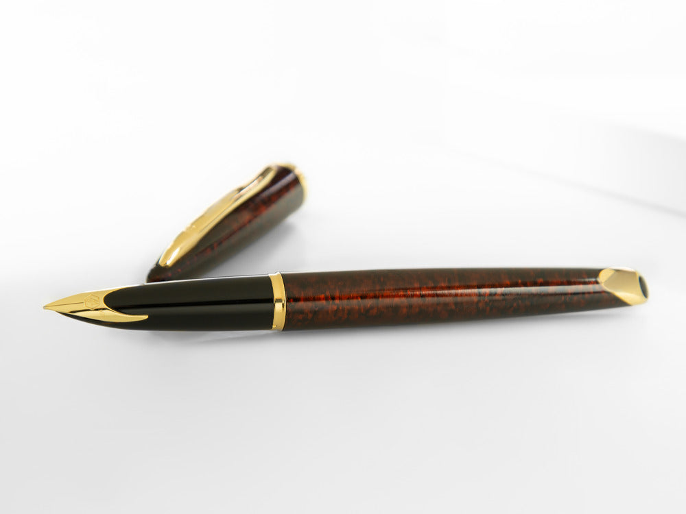 Waterman Carène Marine Amber Fountain Pen, Lacquer, Gold trim, S0700880