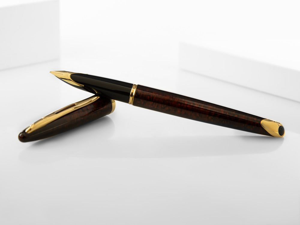 Waterman Carène Marine Amber Fountain Pen, Lacquer, Gold trim, S0700880