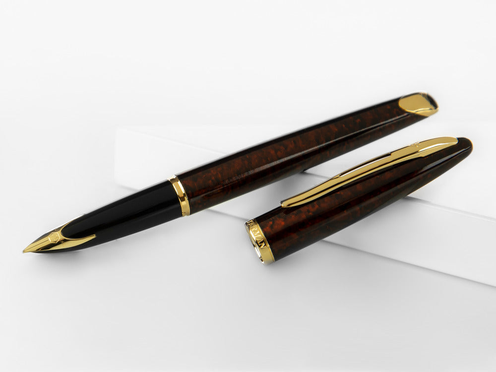 Waterman Carène Marine Amber Fountain Pen, Lacquer, Gold trim, S0700880