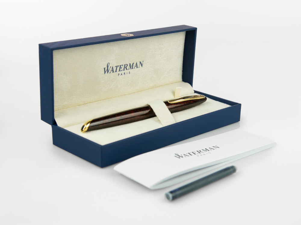 Waterman Carène Marine Amber Fountain Pen, Lacquer, Gold trim, S0700880