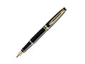 Waterman Expert Fountain Pen, Lacquer, Gold trim, Black, S0951660