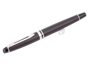 Waterman Expert Fountain Pen, Lacquer, Chrome trim, Matt Black