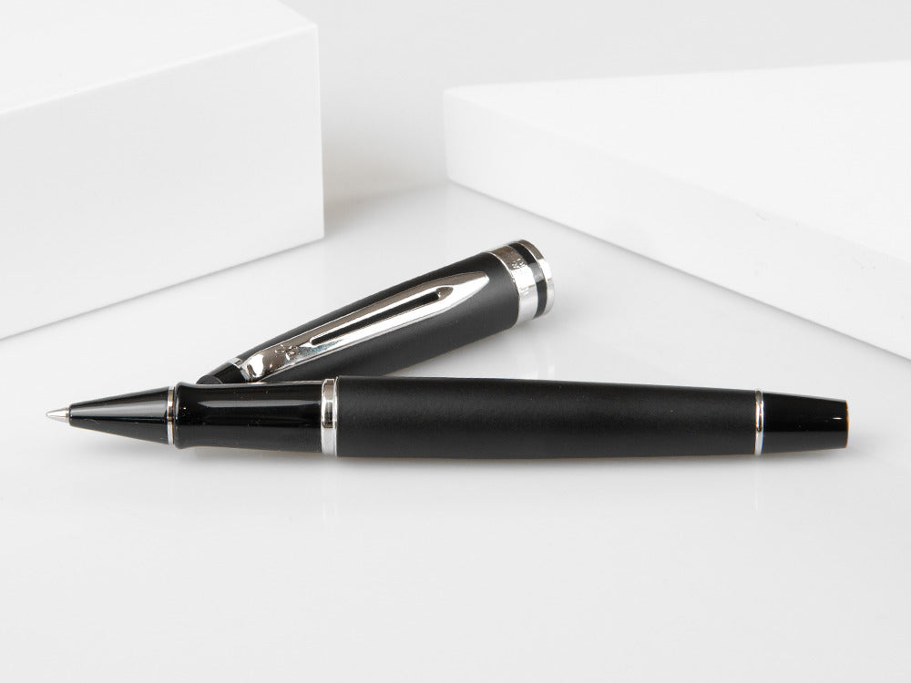 Waterman Expert Rollerball pen, Lacquer, Chrome trim, Matt Black, S0951880