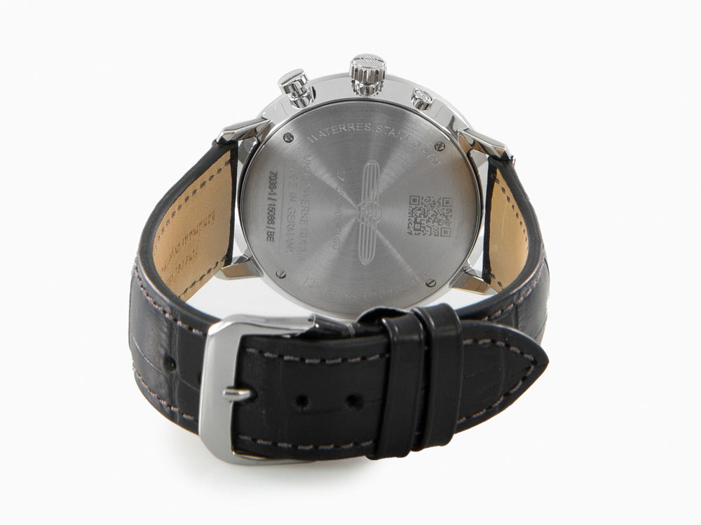 Zeppelin LZ 129 Hindenburg Moonphase Quartz Watch, Silver, 40 mm, 7036-1