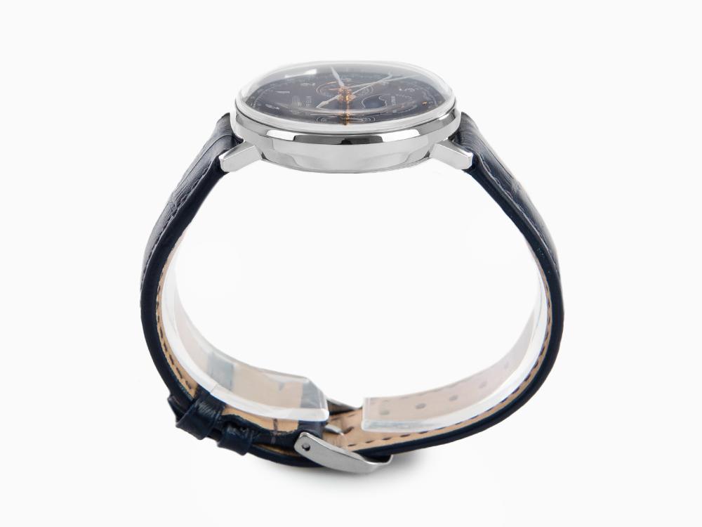 ルル Zeppelin LZ 129 Hindenburg Moonphase Lady Quartz Watch, Blue, 36