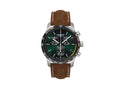 Zeppelin Night Cruise Quartz Watch, Green, 42 mm, Chronograph, Day, 7288-4