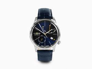 Zeppelin Flatline Automatic Watch, Blue, 40 mm, Sí, 7366-3
