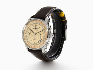 Zeppelin LZ126 Los Angeles Quartz Watch, Cream, 42 mm, Chronograph, 7614-5