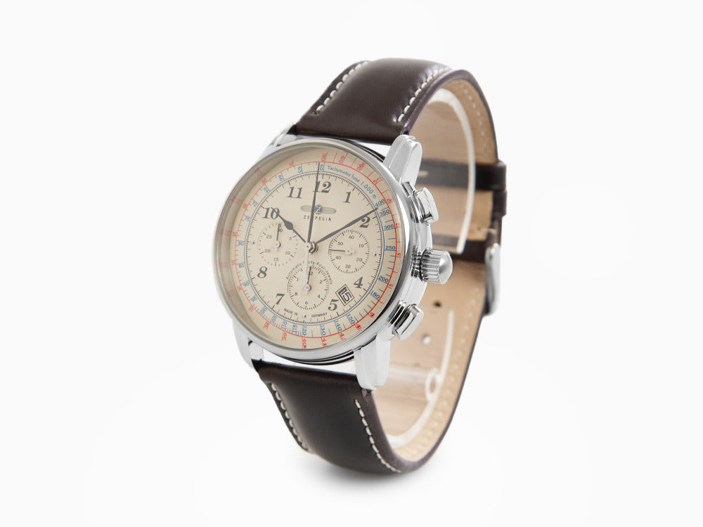 Beige, Angeles Zeppelin Chronograph, LZ126 Iguana Watch, Los mm, Sell - Automatic 42