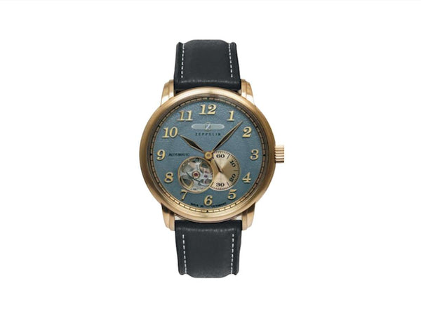 Zeppelin LZ 127 Graf Zeppelin Automatic Watch, PVD Gold, Grey, 40