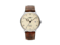 Zeppelin LZ 129 Hindenburg Automatic Watch, Beige, 40 mm, Day, Leather, 8062-5