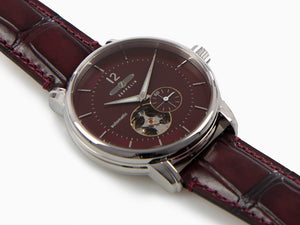 Zeppelin LZ 120 Bodensee Automatic Watch, Red, 40cm, Leather strap, 8166-5
