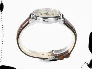Zeppelin Atlantic Quartz Watch, White, 41 mm, Day, Leather strap, 8442-5