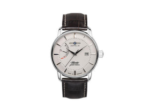 Zeppelin Atlantic Automatic Watch, Beige, 42 mm, Day, Leather strap, 8462-5