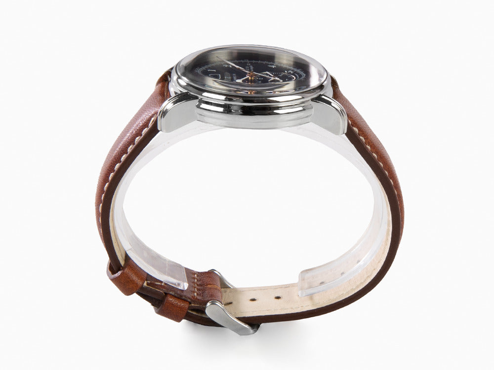 Zeppelin LZ126 Los Angeles Quartz Watch, Blue, 42 mm, GMT