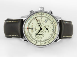 Zeppelin 100 Years Zeppelin Ed. 1 Quartz Watch, White, 42 mm, Day, 8680-3