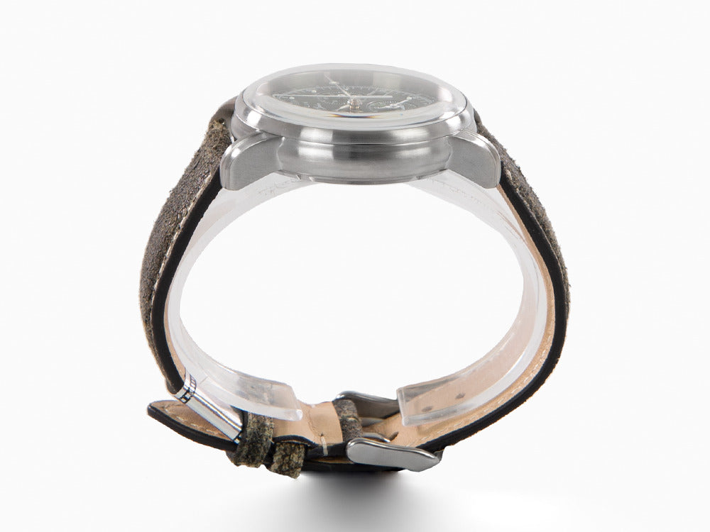 Zeppelin 100 Years Zeppelin Ed. 1 Quartz Watch, Green, 42 mm, Day, 8680-4