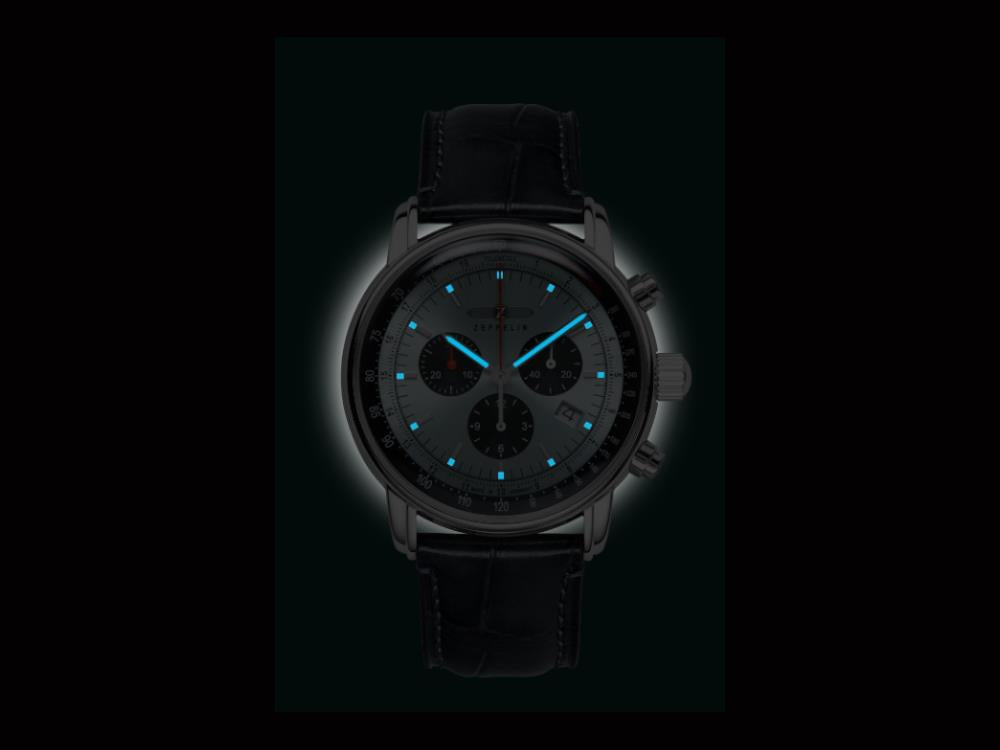 Zeppelin LZ14 Marine Quartz Watch, Blue, 42 mm, 8886-2