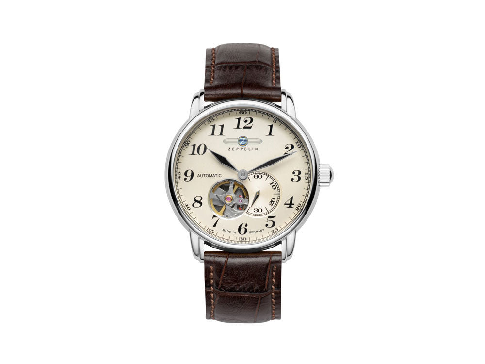Zeppelin LZ 127 Graf Zeppelin Automatic Watch, Beige, 40 mm, 7666-5