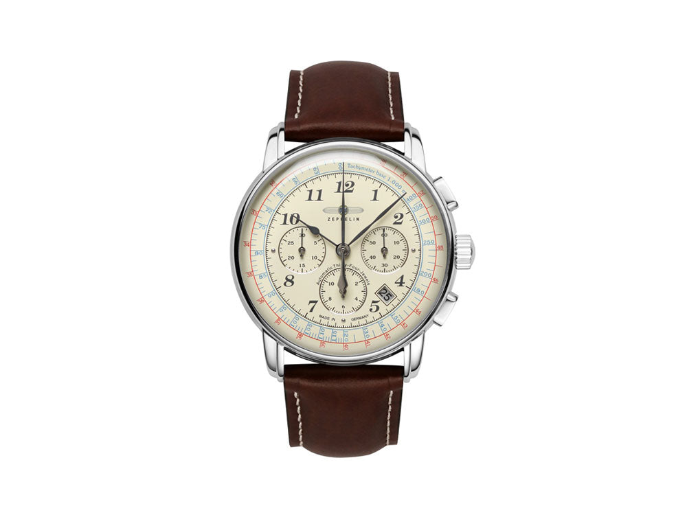 Zeppelin LZ126 Los Angeles Automatic Watch, Beige, 42 mm, Chronograph, -  Iguana Sell