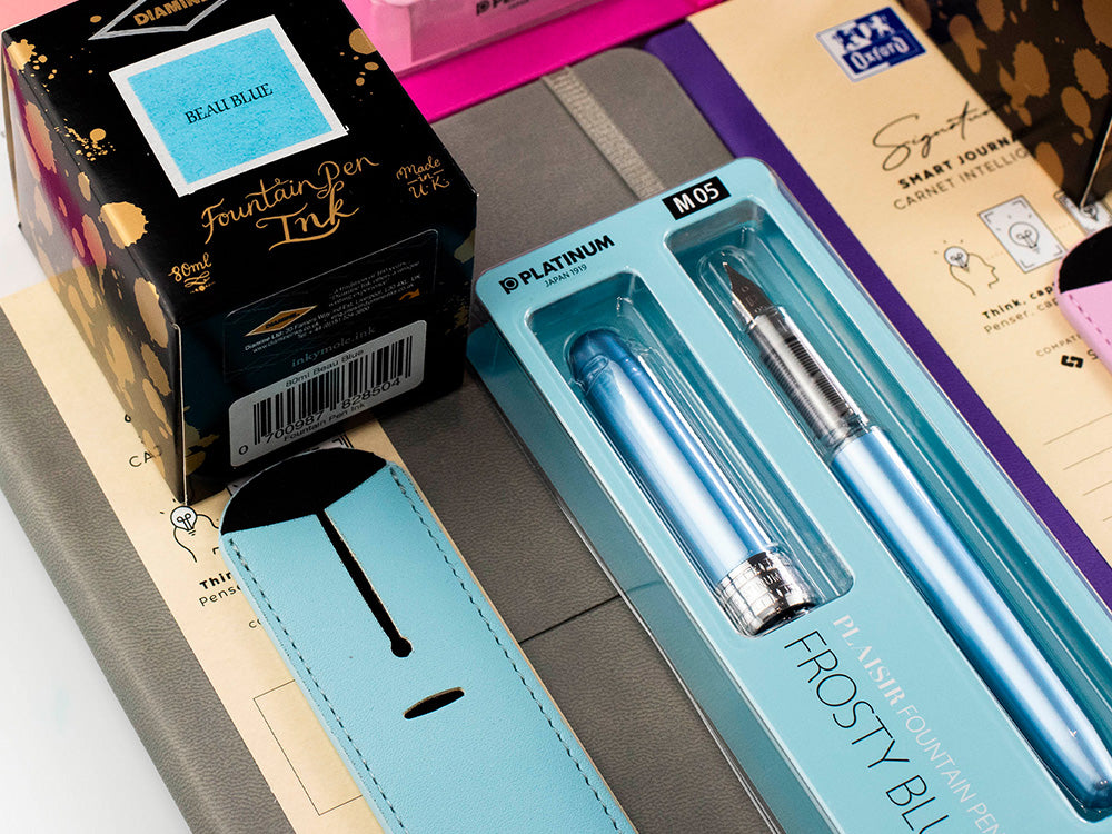 Blue Grey Writing Set