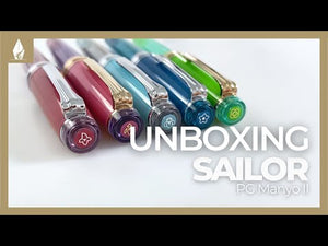 Sailor PG Slim Manyo II Violet Fountain Pen, 10-2560-340