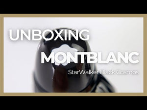 Montblanc StarWalker Black Cosmos Fountain Pen, Black Resin, PVD, 129744
