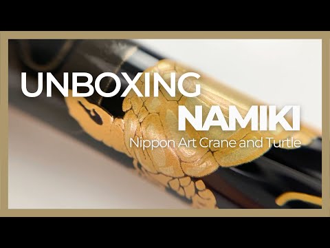 Namiki Nippon Art Crane and Turtle Fountain Pen, Lacquer, FN-5M-TK