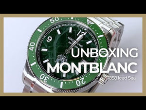 Montblanc 1858 Iced Sea Automatic Watch, Ceramic, Green, 41 mm, 129373