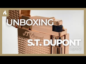 S.T. Dupont Ligne 2 Lighter, Palladium, Rose gold trim, 016424