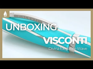 Visconti Divina Elegance Wave Fountain Pen, Palladium trim, KP18-13-FP