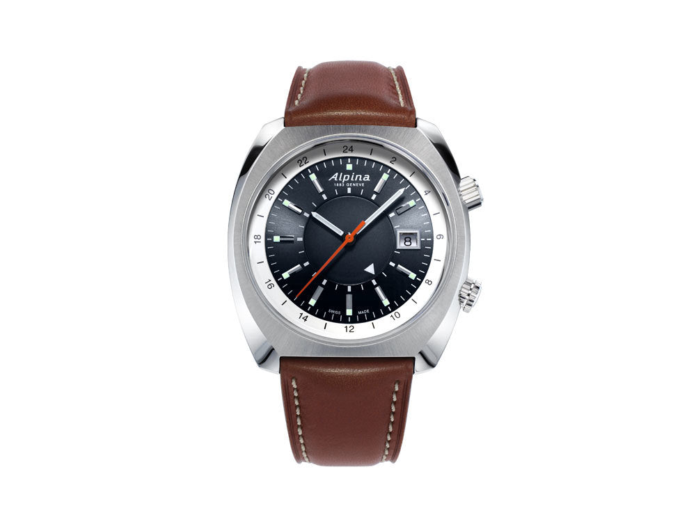 Alpina Startimer Pilot Heritage Automatic Watch, 42 mm, GMT, AL-555DGS4H6