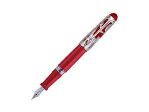 Aurora Special edition Fountain Pen, .925 silver trim, Red, 800-AR