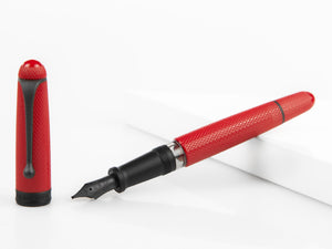 Aurora Red Mamba Fountain Pen, PVD, Limited Edition, 880-NR