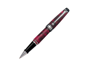 Aurora Optima Mini Rollerball pen, Burgundy Auroloide, Chrome trim, 975-CMXA