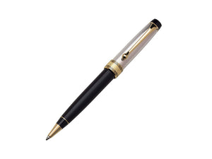 Aurora Optima Ballpoint Pen, Resin, Black, Gold Trim, 989