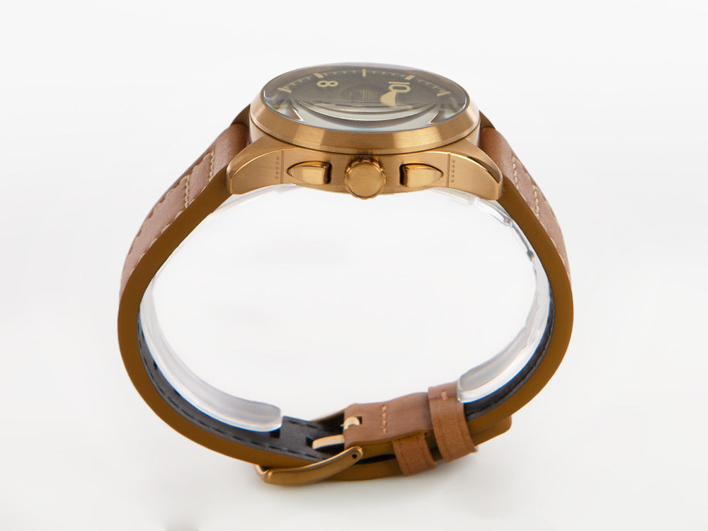 AVI-8 Spitfire Lock Chronograph Bronze Green Quartz Watch, 42 mm, AV-4089-02