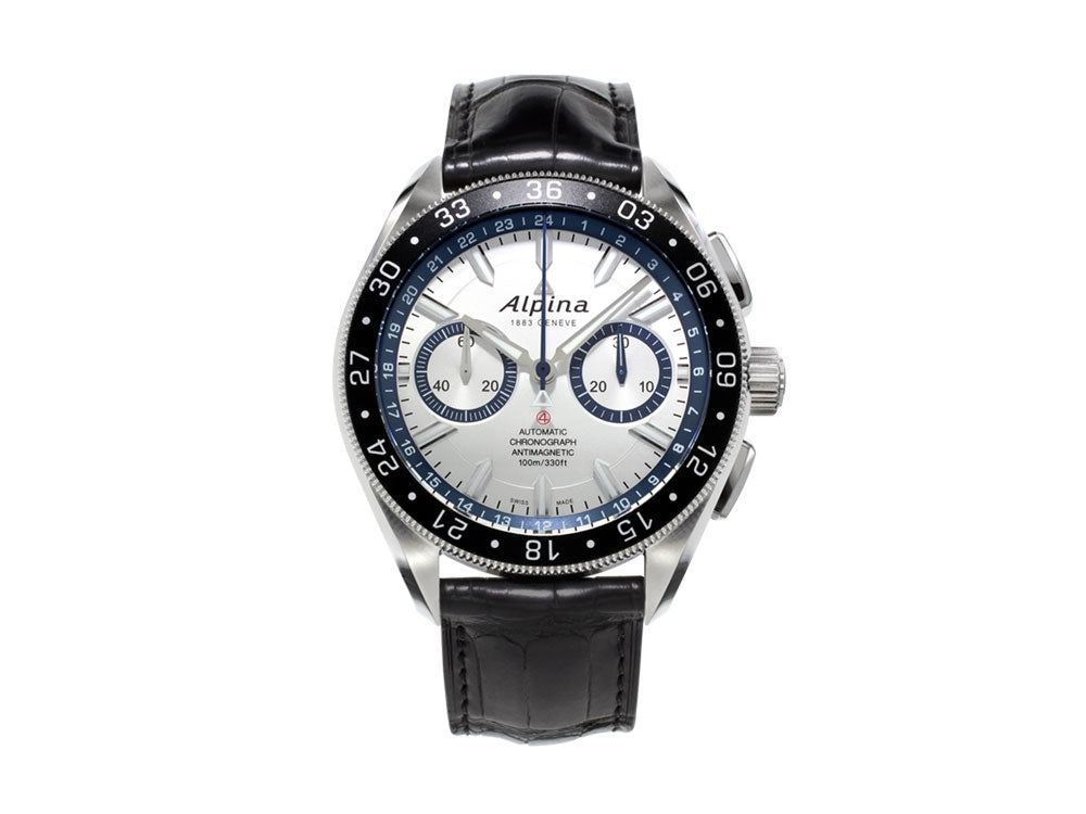 Alpina Alpiner Chronograph 4 Automatic Watch, AL-860, Silver, 44mm, Limited Ed.